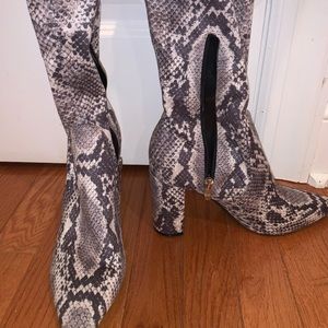 Over the knee boot heels
